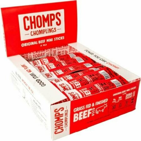 WE ARE THE CHOMPIANS Beef Jerky, Original, Mini, 0.5 oz Sticks, 24/PK CHSLCO24